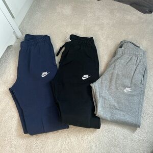 Nike Kids Sweatpants - Navy, Black, and Gray